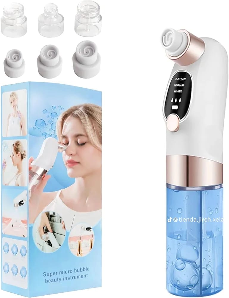 Electric Hydrafacial Machine & Blackhead Remover Vacuum - Pore Cleaner Water Cycle Acne Pimple Suction Facial Skin Care Tool