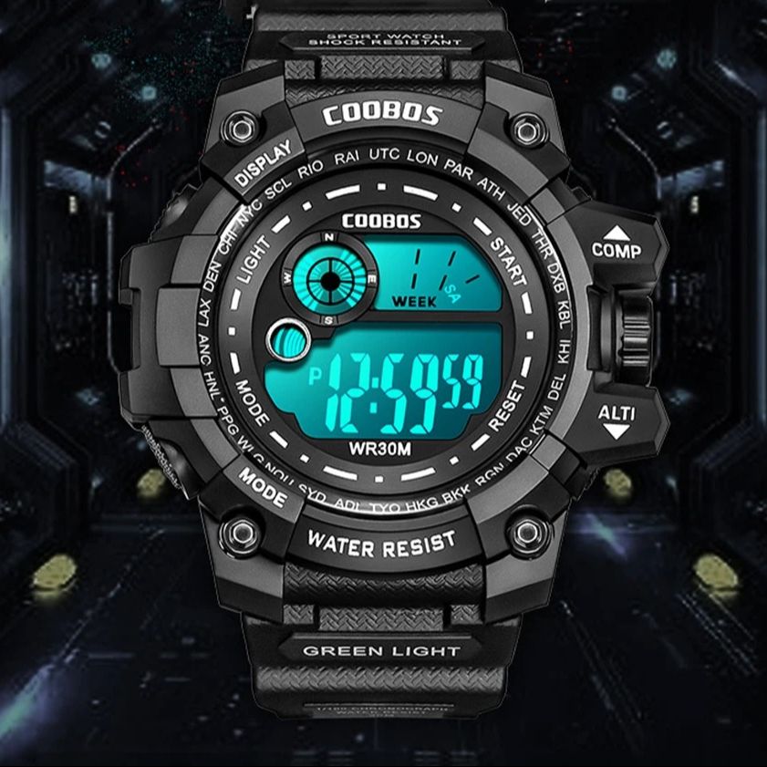 FASHIONABLE WATCHES Men's Military Sports Wrist Watch  Display Digital Waterproof Fashion Watches For Men Boys
