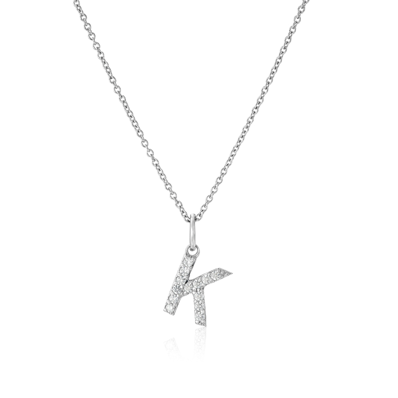 Silver Stainless Steel Alphabet Necklace/Locket/Pendants for Girls & Women with Chain - A to Z Your Name Alphabets