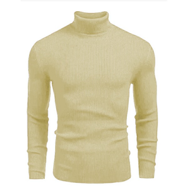 Trendy Fashion Premium Quality Slim Fit O-neck Lightweight Long Sleeve High Neck Turtleneck Elegant Sweaters for Men at Faiq Store