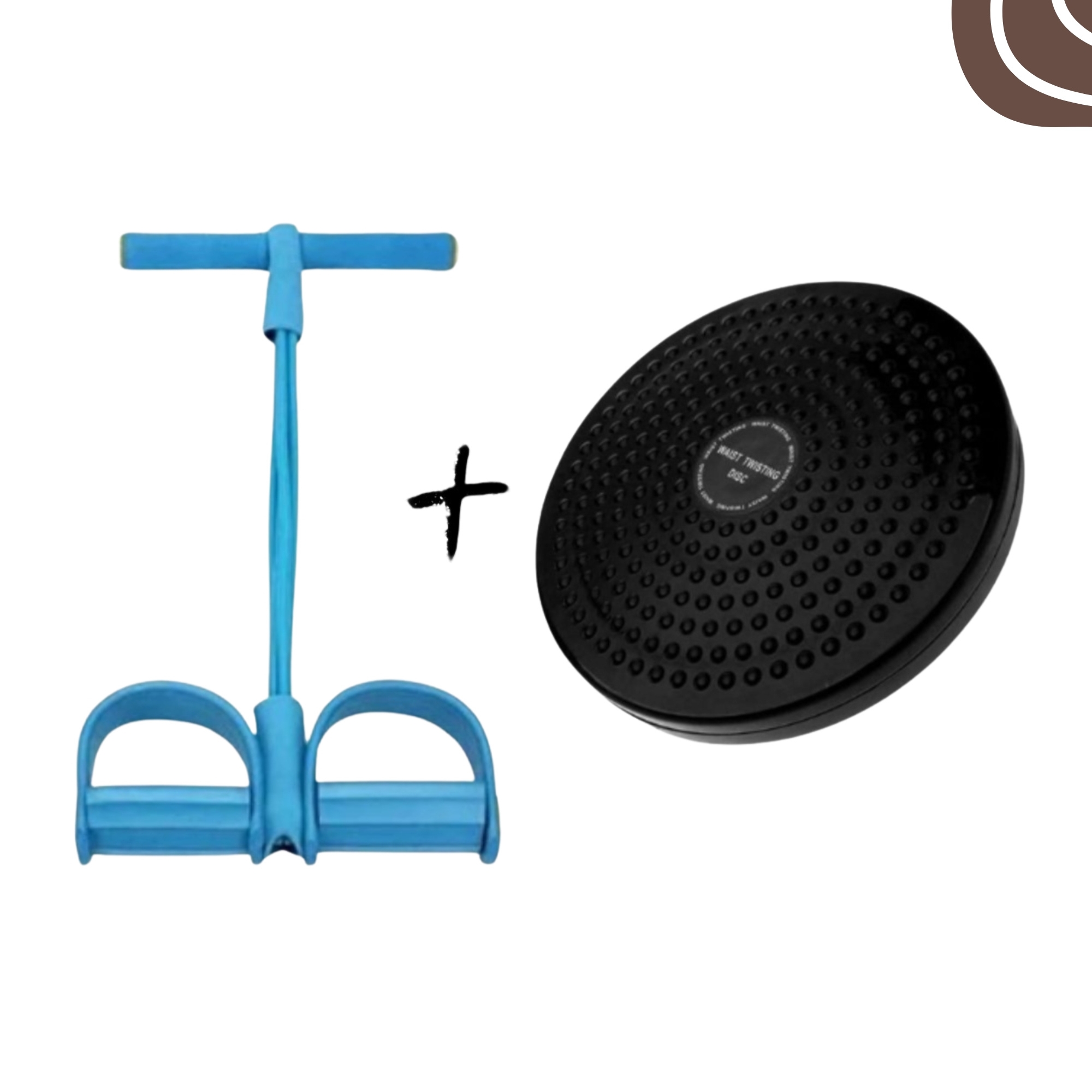 COMBO OFFER FOR A RUBBER TUMMY TRIMMER AND EXERCISE TWISTER PLATE