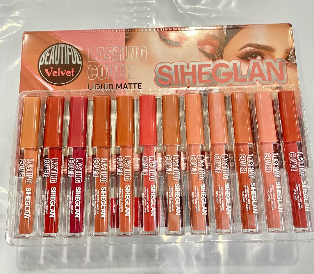 12 pcs Nude Matte Liquid Lipstick Set | Long Lasting Smudge-Proof Lip Colors | Full Collection for Daily & Party Makeup