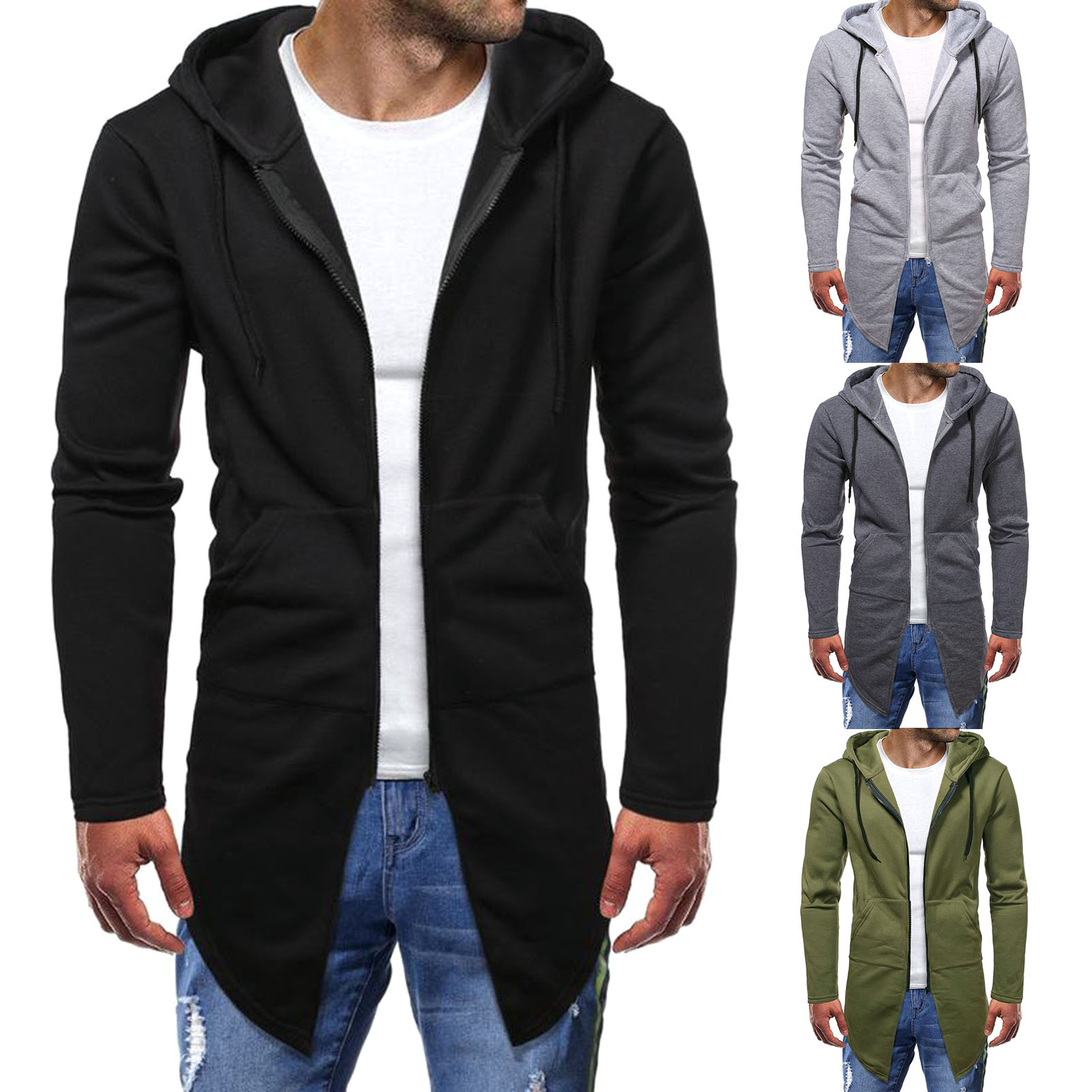 sweatshirt coat long