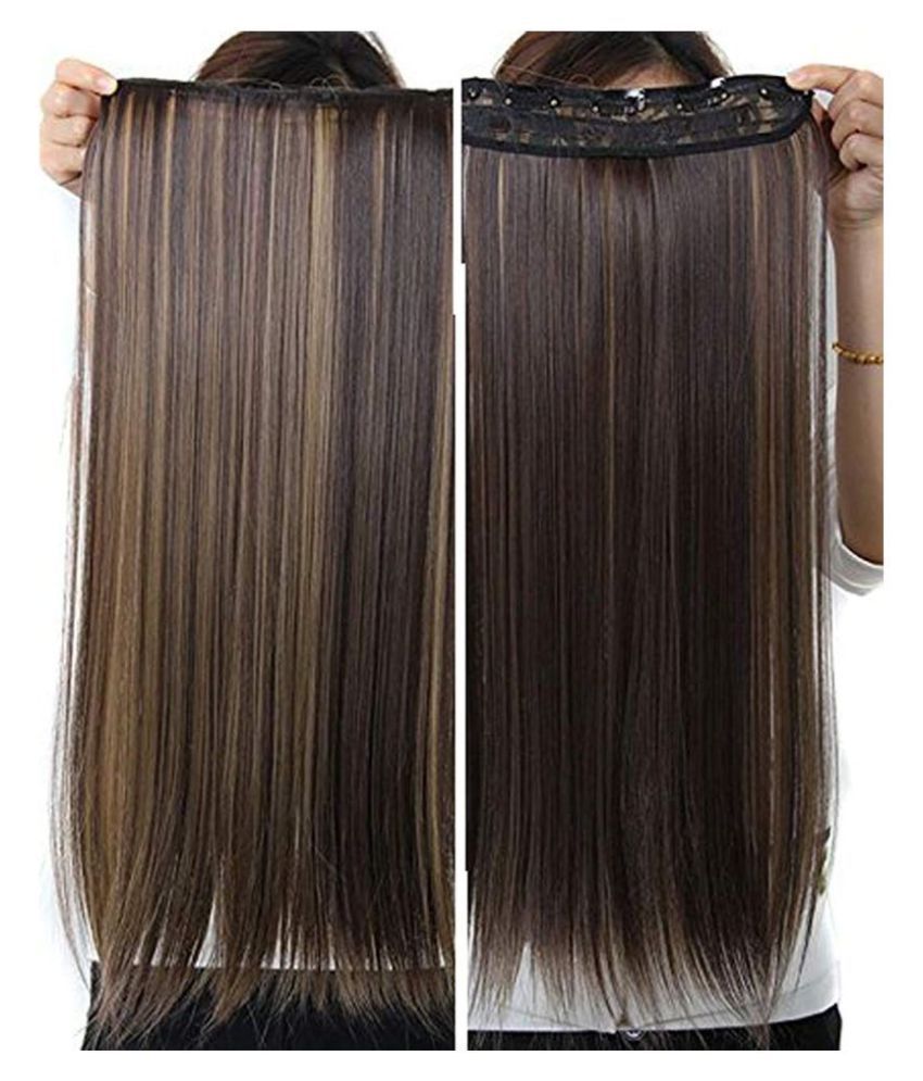 Hair Extension Brown - Golden And Brown Sticking - 27Inch