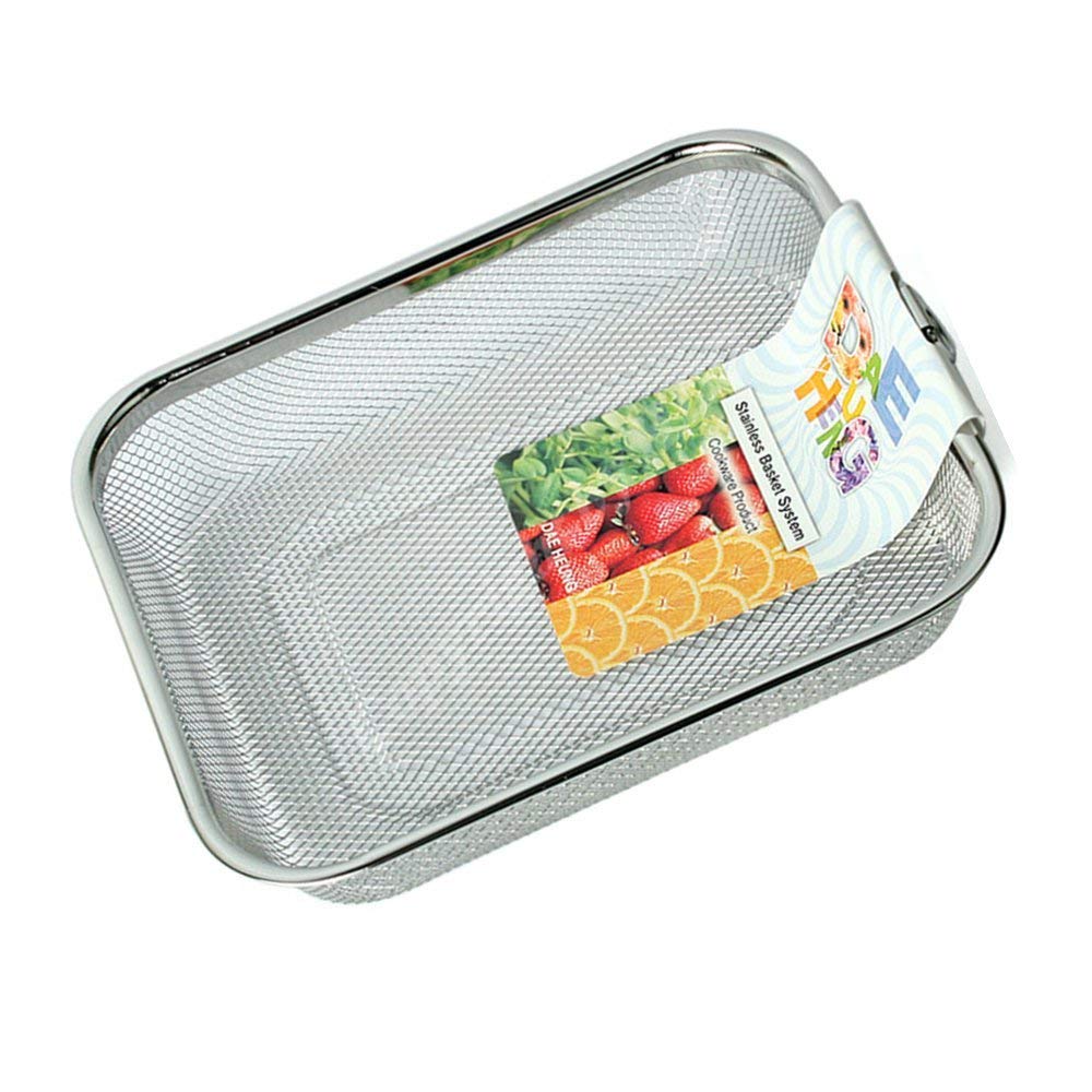 Rectangular Colander Square Colander Coarse Wire Mesh Colander Strainer Sink Drain Wash Basket