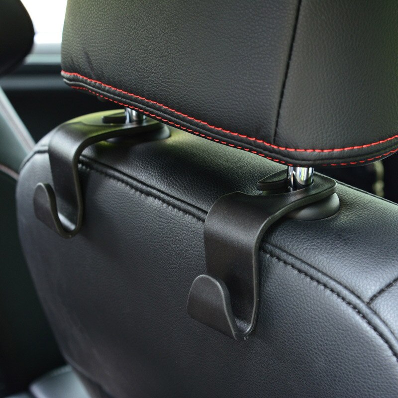 Car Seat Back Hooks 2 PCS Universal Hooks Car Accessories Interior Portable  Hanger Holder Storage for Car Bag Purse Cloth & Etc
