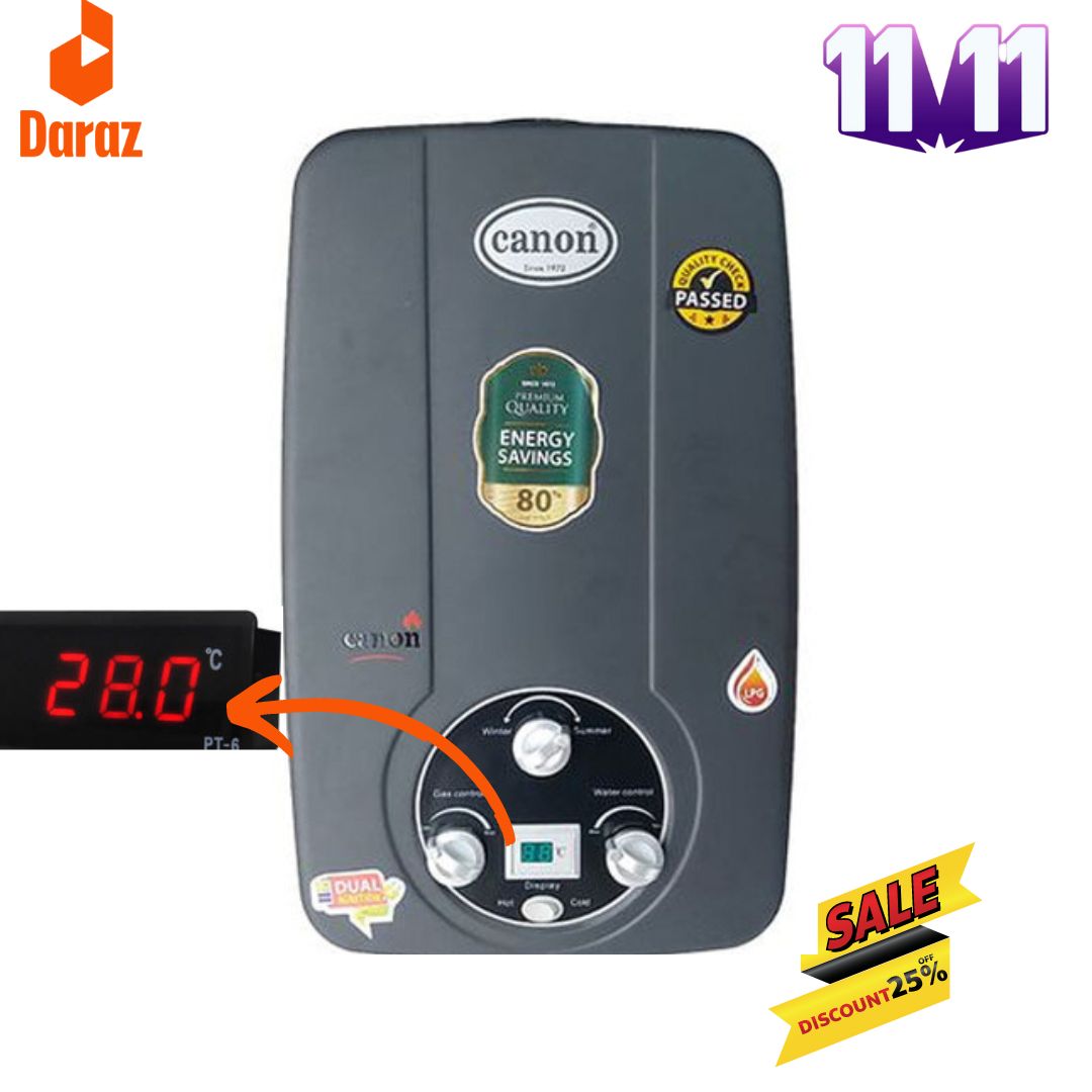 CANON Instant Geyser 8-10 Liter Natural Gas& LPG Water Heater 18