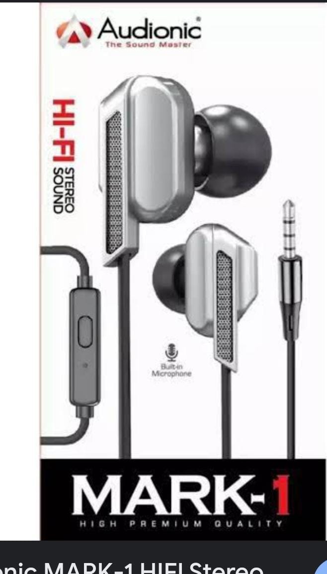 MARK 1 - Extra Bass High Performance - Wired Handsfree
