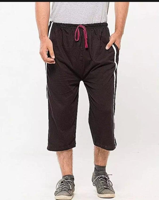 Pack of Two - Three Quarter Jersey Shorts For Men, Quarter Shorts for Summer Wear