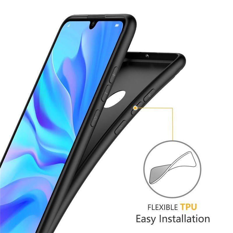 Huawei P30 Lite Matte Black Soft Silicon Back Cover