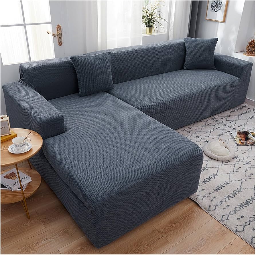L Shape Sofa covers (3+2), (3+3), (4+3), (4+4), (3+1+3), (4+1+3), (4+1+4) Jersey Fabric Top notch quality / Dust and dirt protection / enhance look / new style/ trending