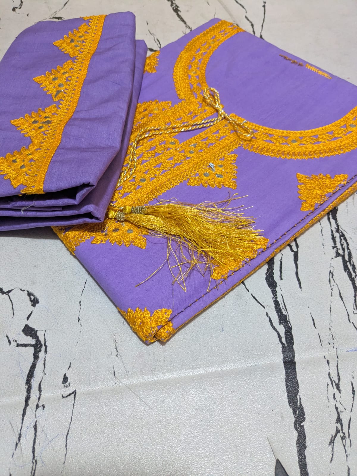 unstitched Embroidered 2-Piece Collection – Panel Embroidered Shirt & Paincha Embroidered Trouser