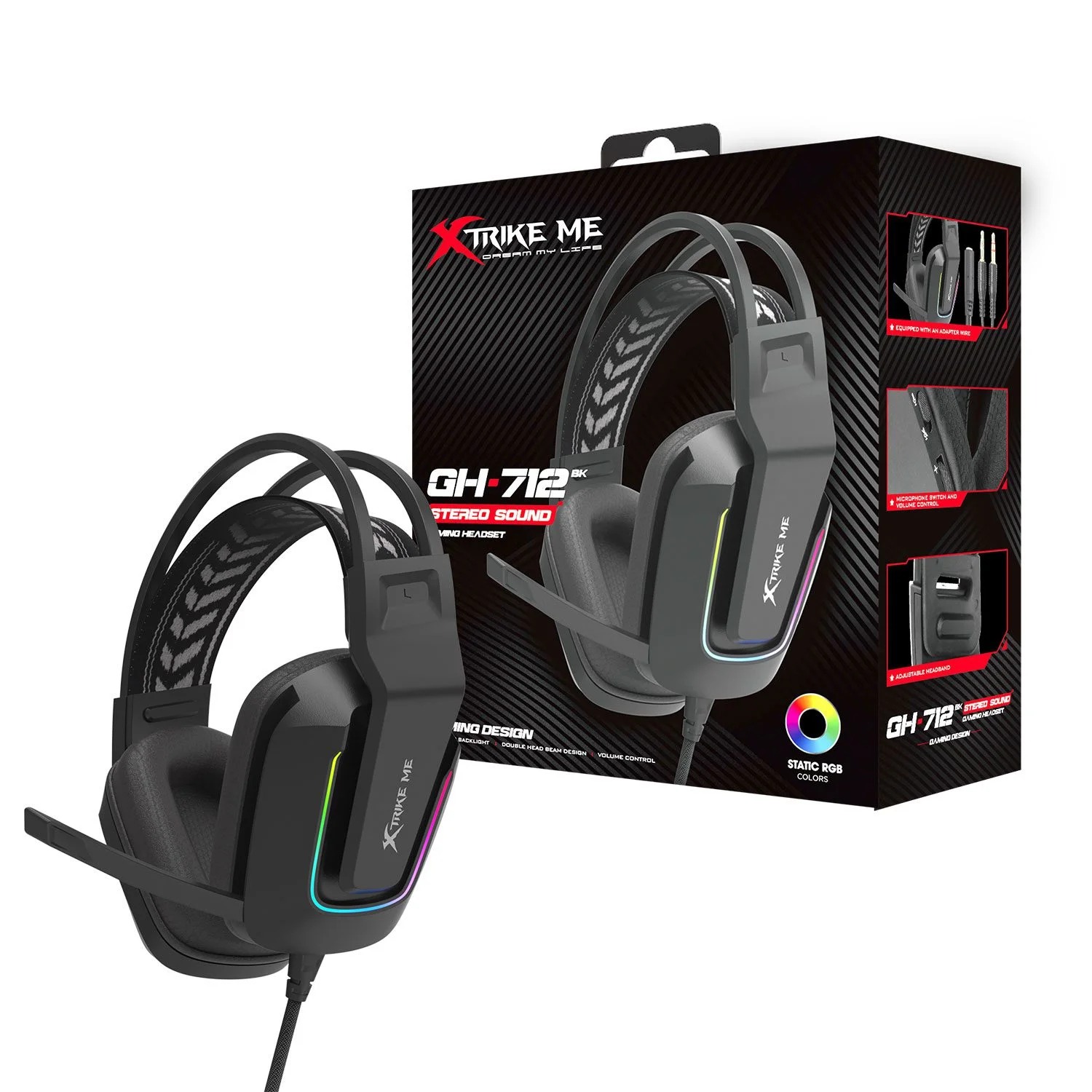 Cuffie Da Gioco MPOW EG11 BH502A Con Surround Sound, Jack 3.5mm, Nere/rosse, Offre Un Gran Rapporto Qualit&agrave;-prezzo