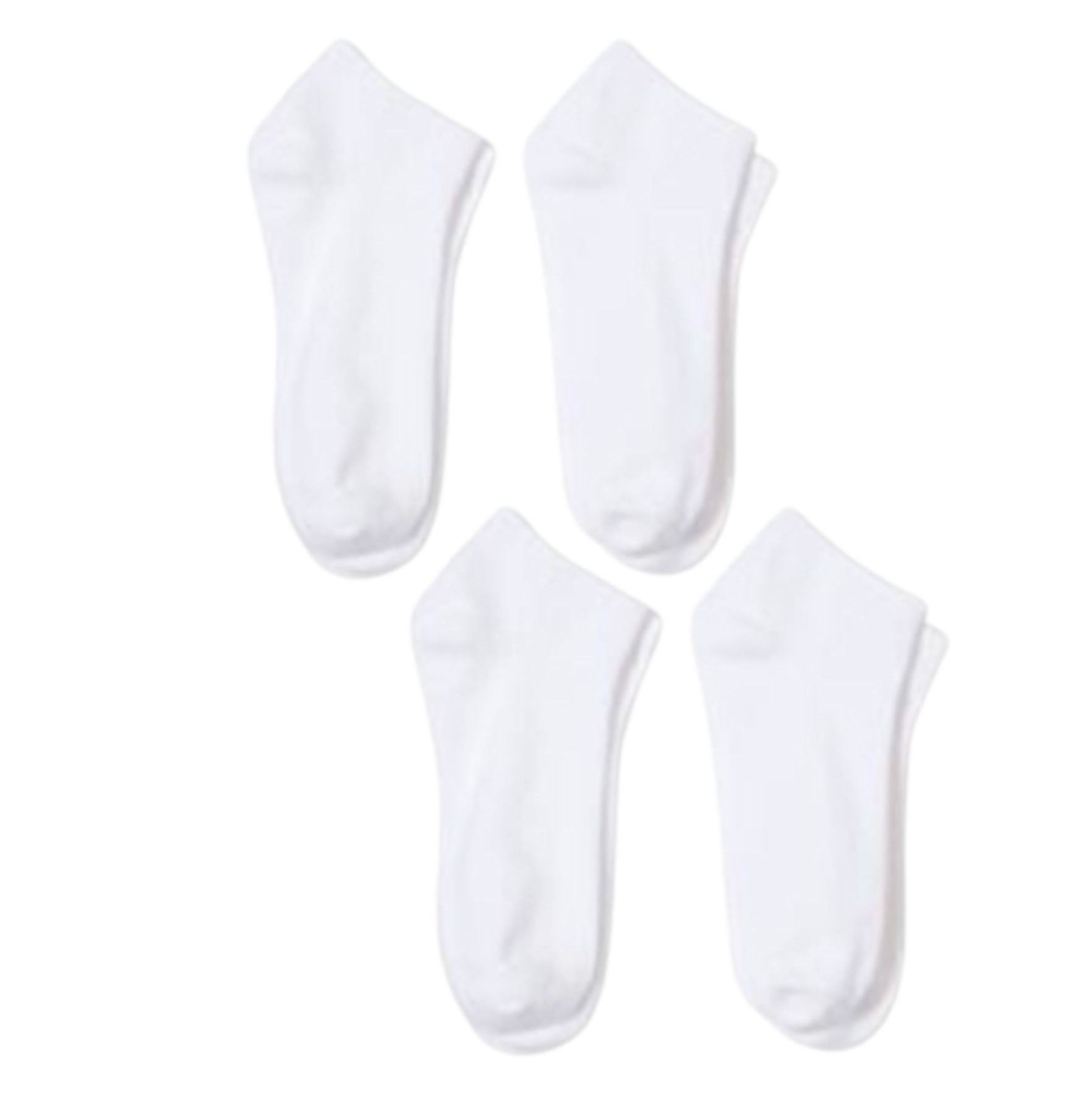 Pack Of 4 Pairs Ankle Socks For Men Women - Random colors