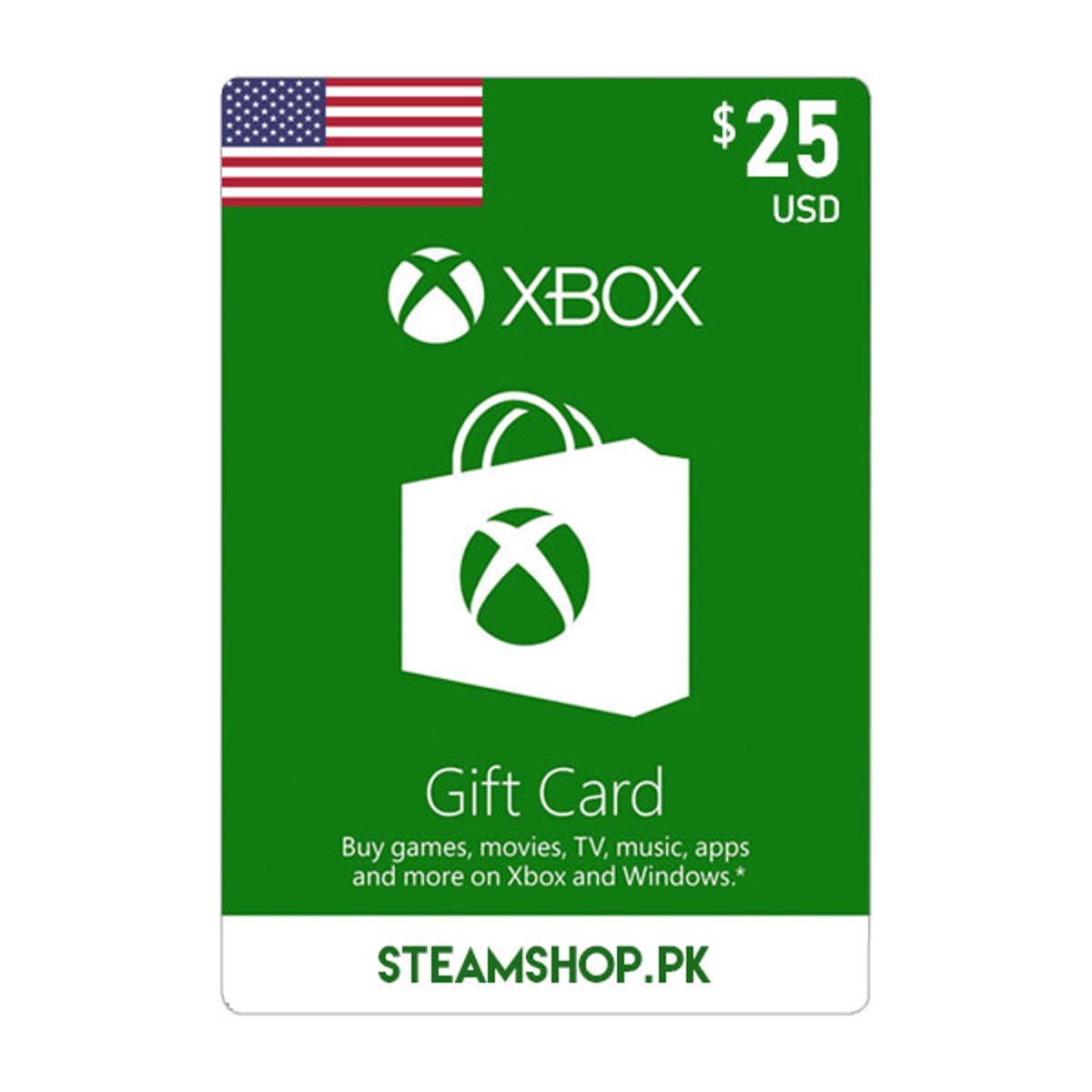 Xbox gift card 25 usd new arrivals