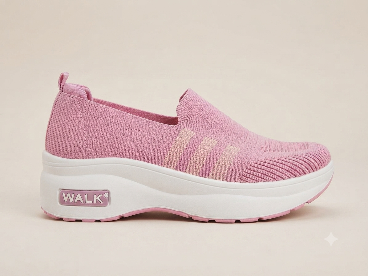 Women  Lightweight Slip On Comfort Walk Sneakers Breathable Mesh Casual Shoes