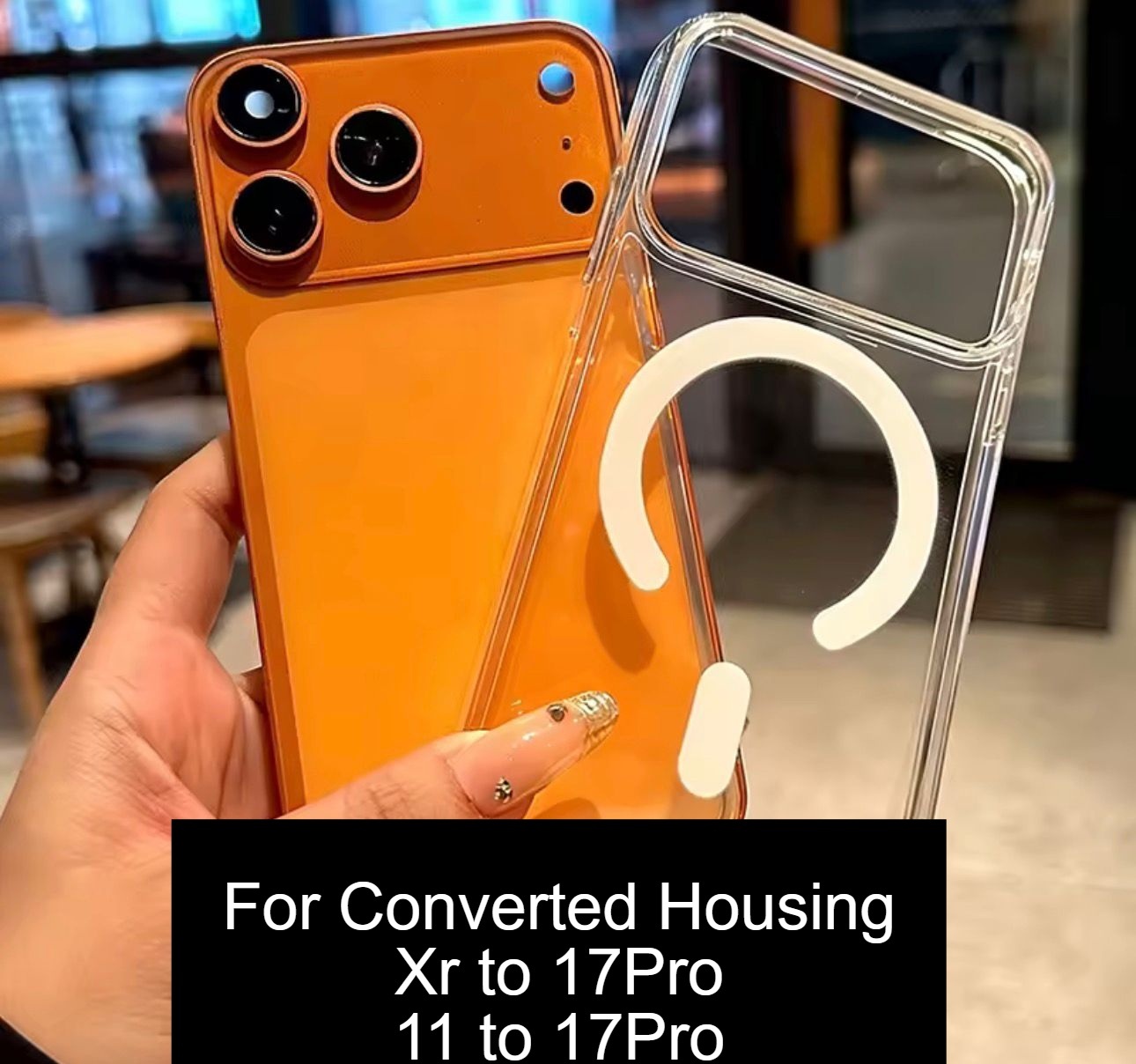 XR CONVERT 17PRO 17 PRO POUCH CASE MAFSAFE COVER FOR CONVERTING DIY HOUSING BODY