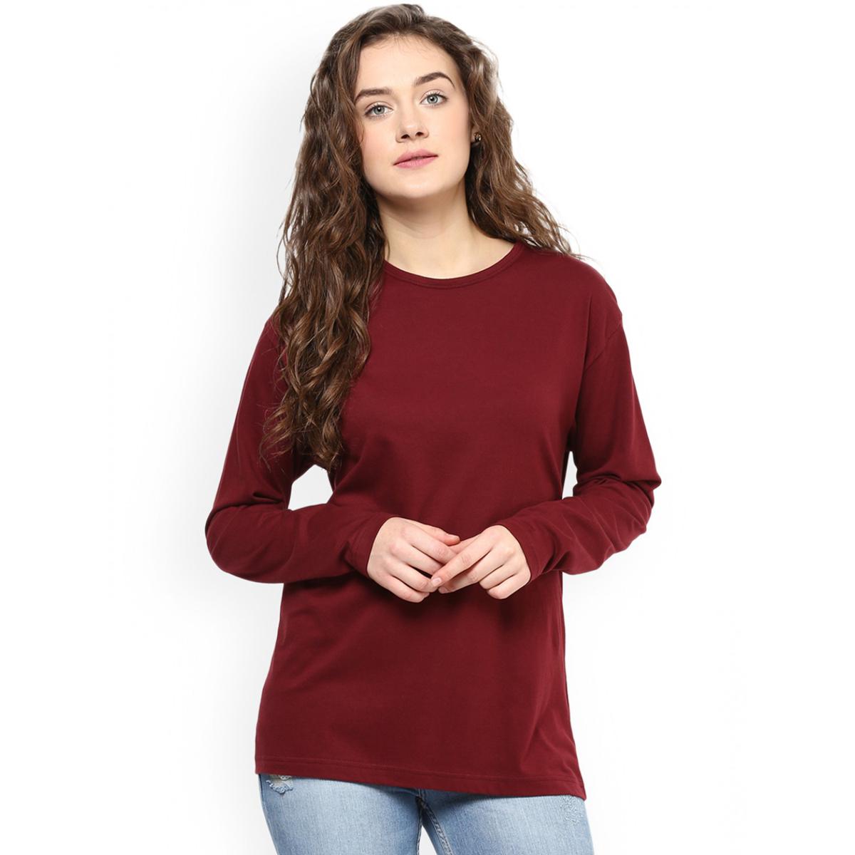 maroon t shirt for girls