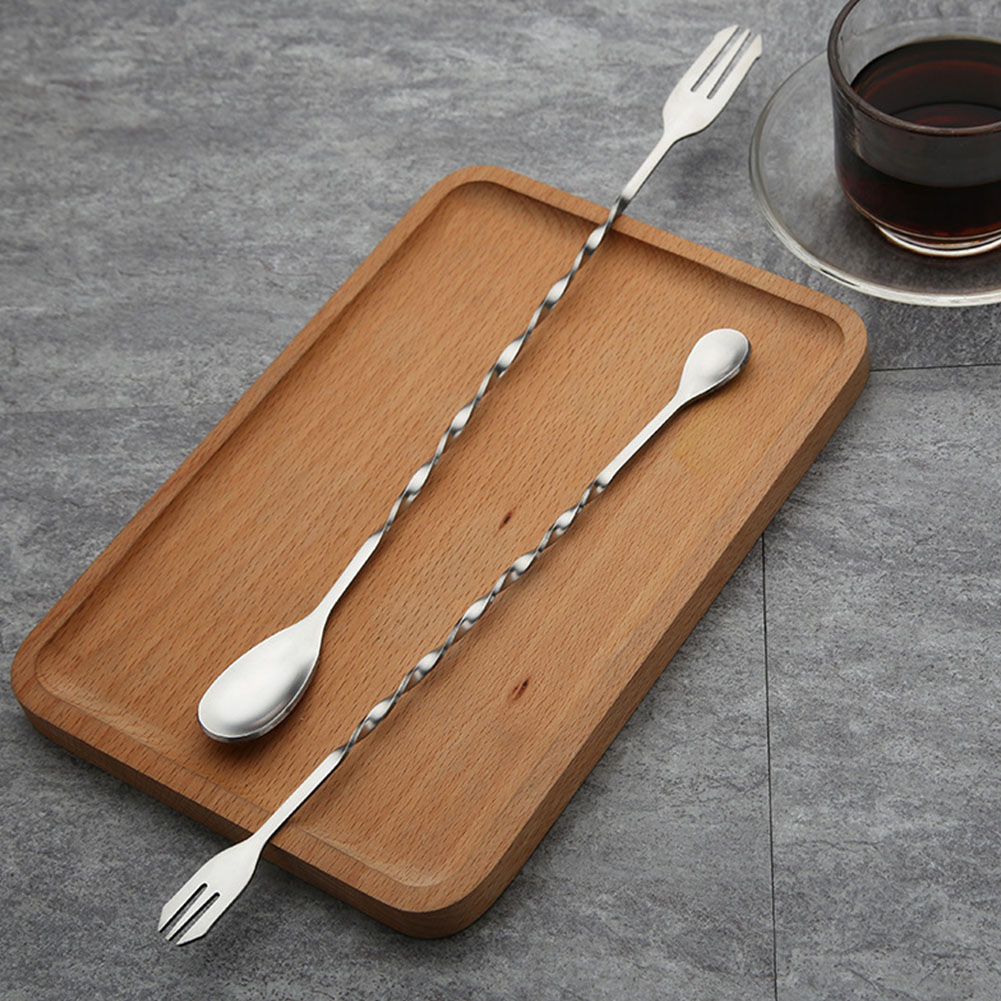 Stainless Steel Bar Spoon Bar Spoons Twist Neck Barware Mixing Spoon Set Of 2