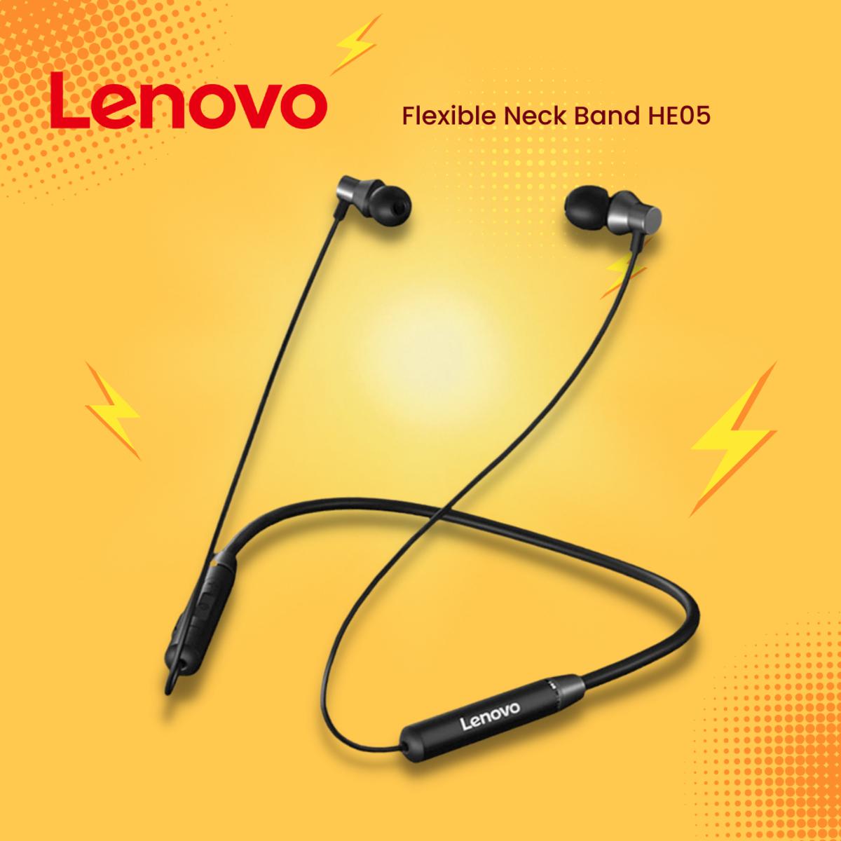 He05 Neckband Wireless Earbuds Lenovo He05 Bluetooth Headphones