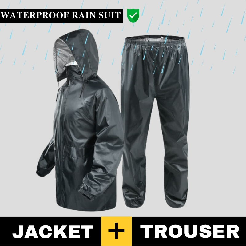 Rain Suit ( Jacket + Trouser) / Barsati Set /Waterproof rain coat for bike/ rain coat/ rain wear