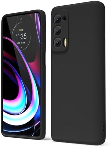 Motorola Edge 2021 / Edge 2021 UW 5G Mobile Cover Back Cover Phone Case Soft TPU Flexible Silicone Matte Black Shockproof Protective Slim Fit Anti Scratch Camera Protection Lightweight Drop Resistant Durable Protective Back Case for Girls & Boys