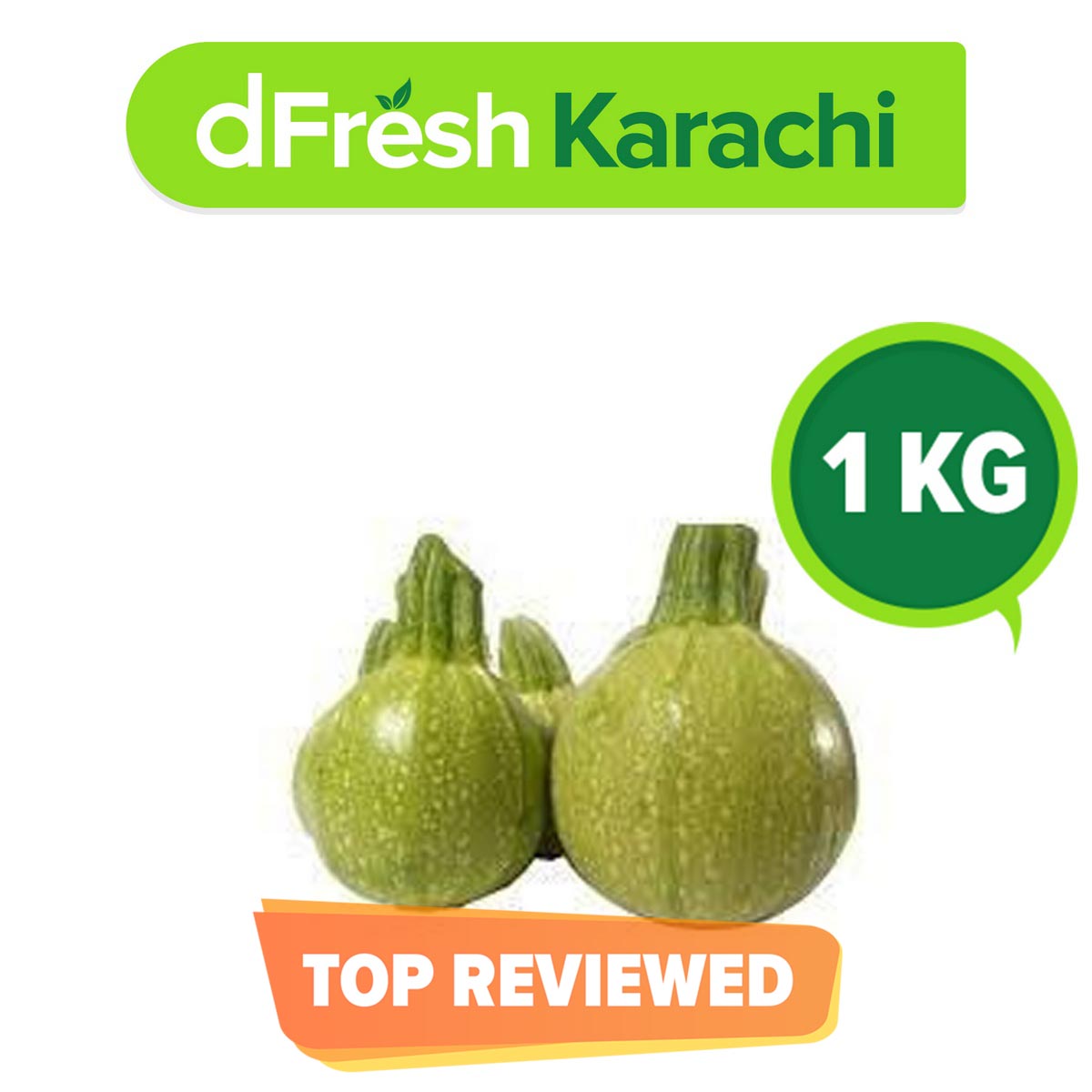 Dfresh: Premium Round Gourd (tinda) (1 Kg)