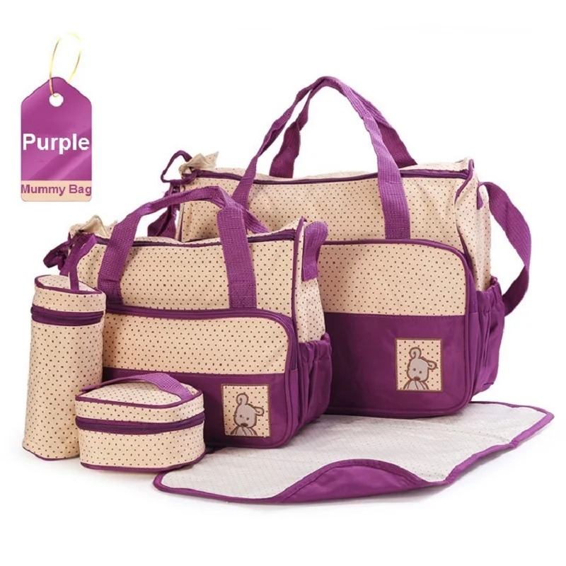 Baby Diaper Bag 5pcs Blue
