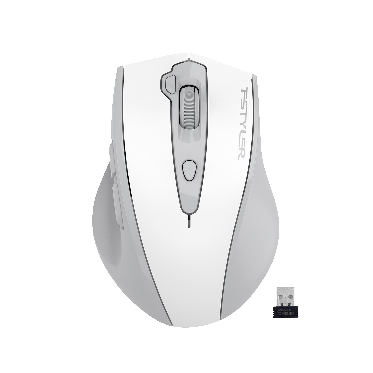 A4Tech Fstyler FG55S Plus 2.4G Wireless Mouse - 3200 DPI 5 Level Adjustable - Right-Handed Fit - Silent Clicks - For PC, Laptop, Tablet