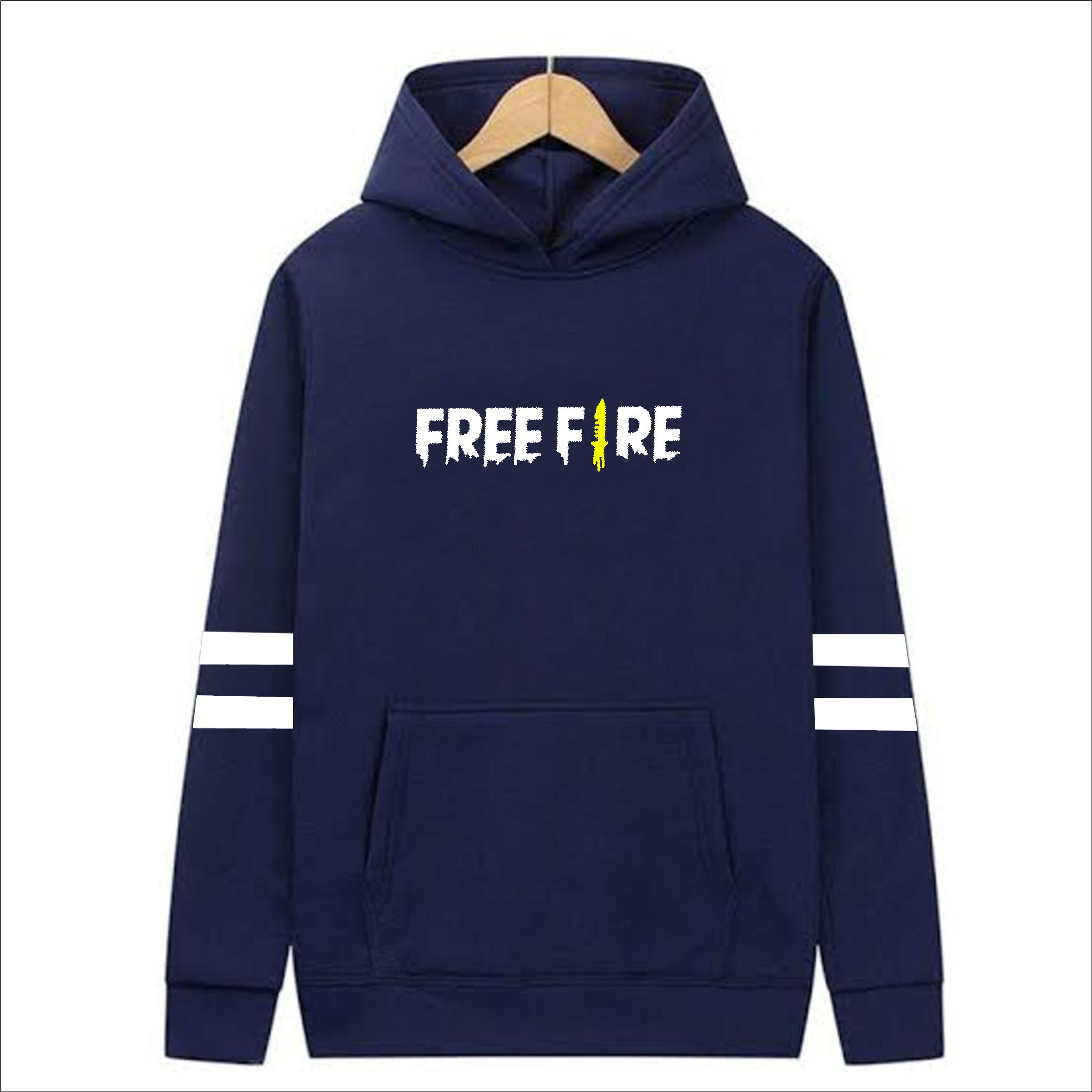 FREE FIRE Printed Hoodies for Men winter pullover