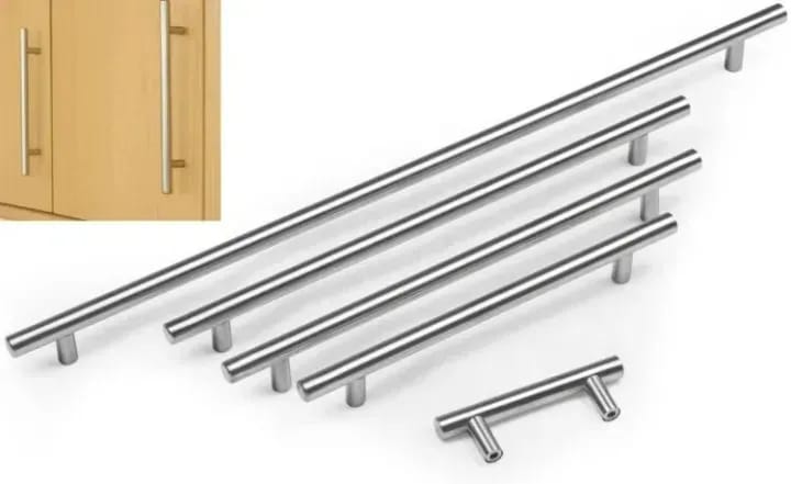 Cabinet Handle 1 piece Stainless Steel Rod Handle color Chrom Original Quality