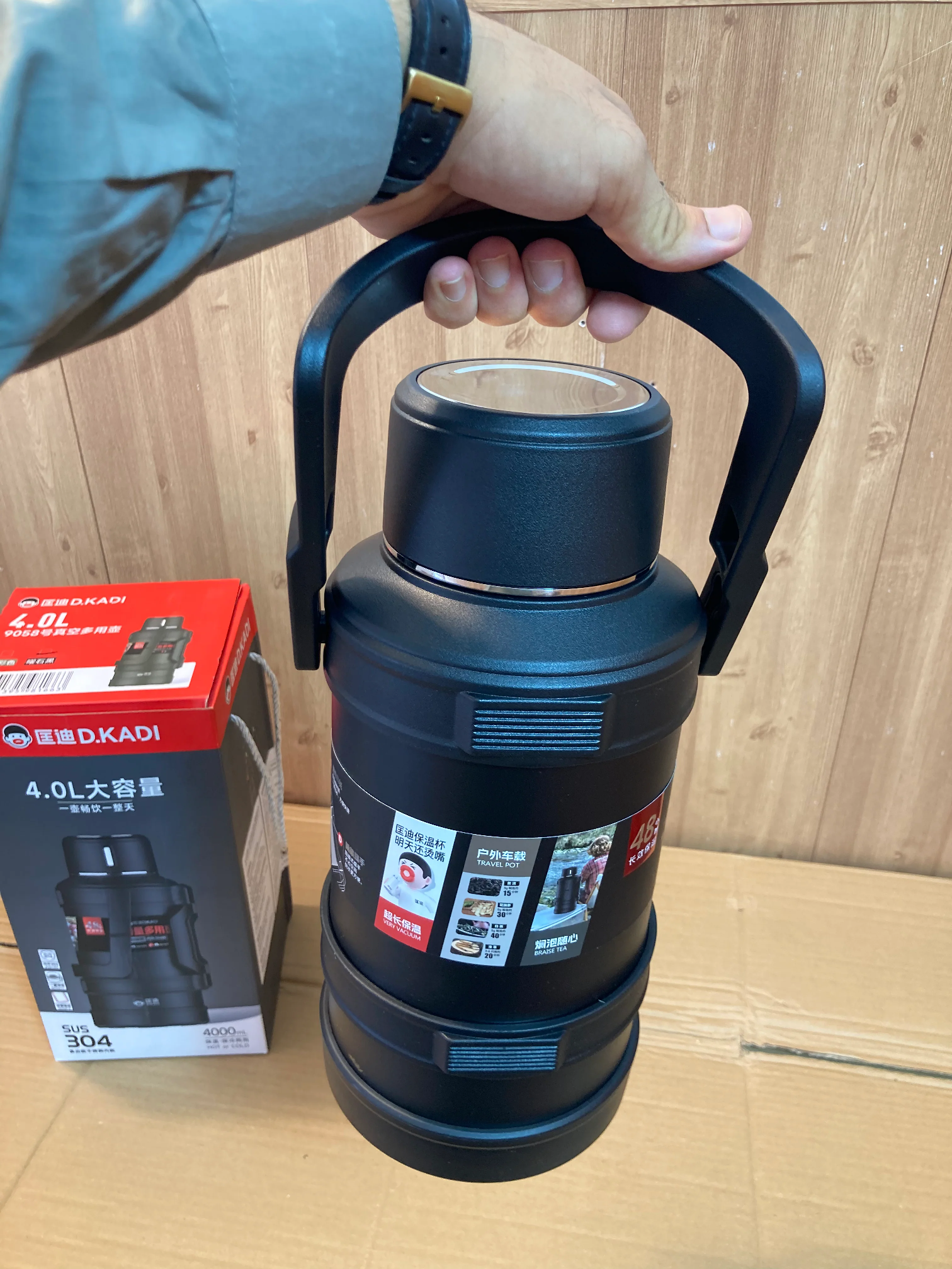 Imported DKADI 4000ml / 5000ml Double Wall Stainless Steel Thermos Flask  Vacuum Hot and Cold Water Bottle 4 Liters Vacuum Flask Hot and Cold Time 24  Hours to 48 Hours | Daraz.pk