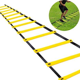 LiveUp Sports Agility Ladder Speed Training Equipment | Adjustable Rung Ladder | Football, Fitness, Speed & Coordination Training
