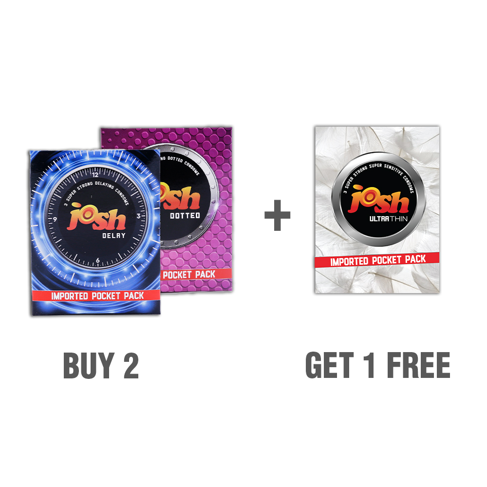Buy Delay & Dotted Condoms – Get 1 Ultra Thin Condom FREE | Pleasure Combo Deal