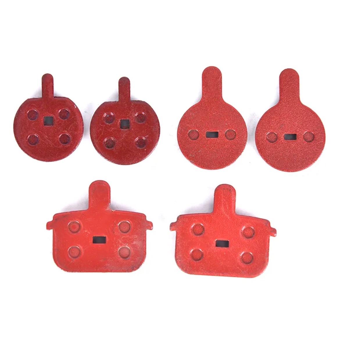 Pair of 1 Mountain Bike Cycling Copper Fiber Metal Disc Brake Pads Bike Accessories Cycle Bicycle Round And Square Brake Shoe Or Brake Pads Cycle