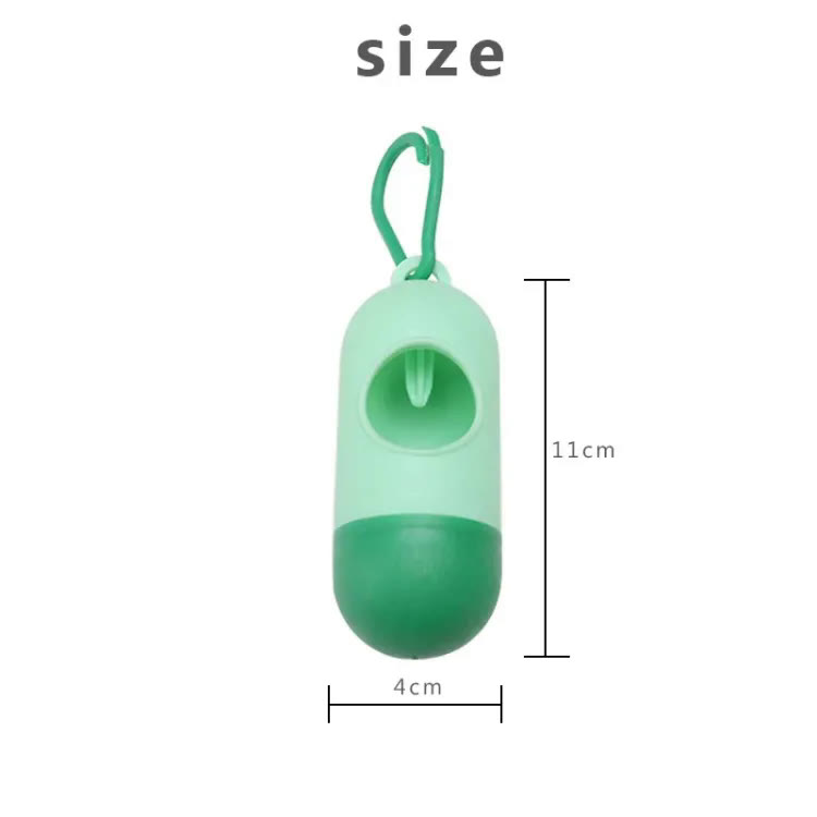 Portable Baby Diaper Bag Dispenser Kit | Includes 1 Dispenser + 3 Rolls Disposable Bags | Removable Box with Rope/Hooks for Nappy, Garbage, Rubbish