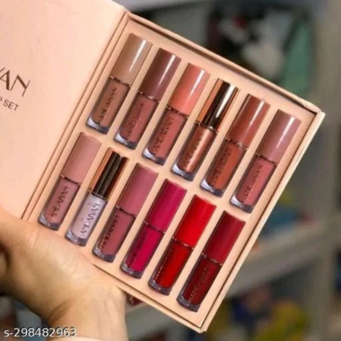 12Pcs Matte Liquid Lipgloss Set – Waterproof & Long-Lasting 12 Colors Matte Liquid Lipstick Set 2.5ml*12pcs