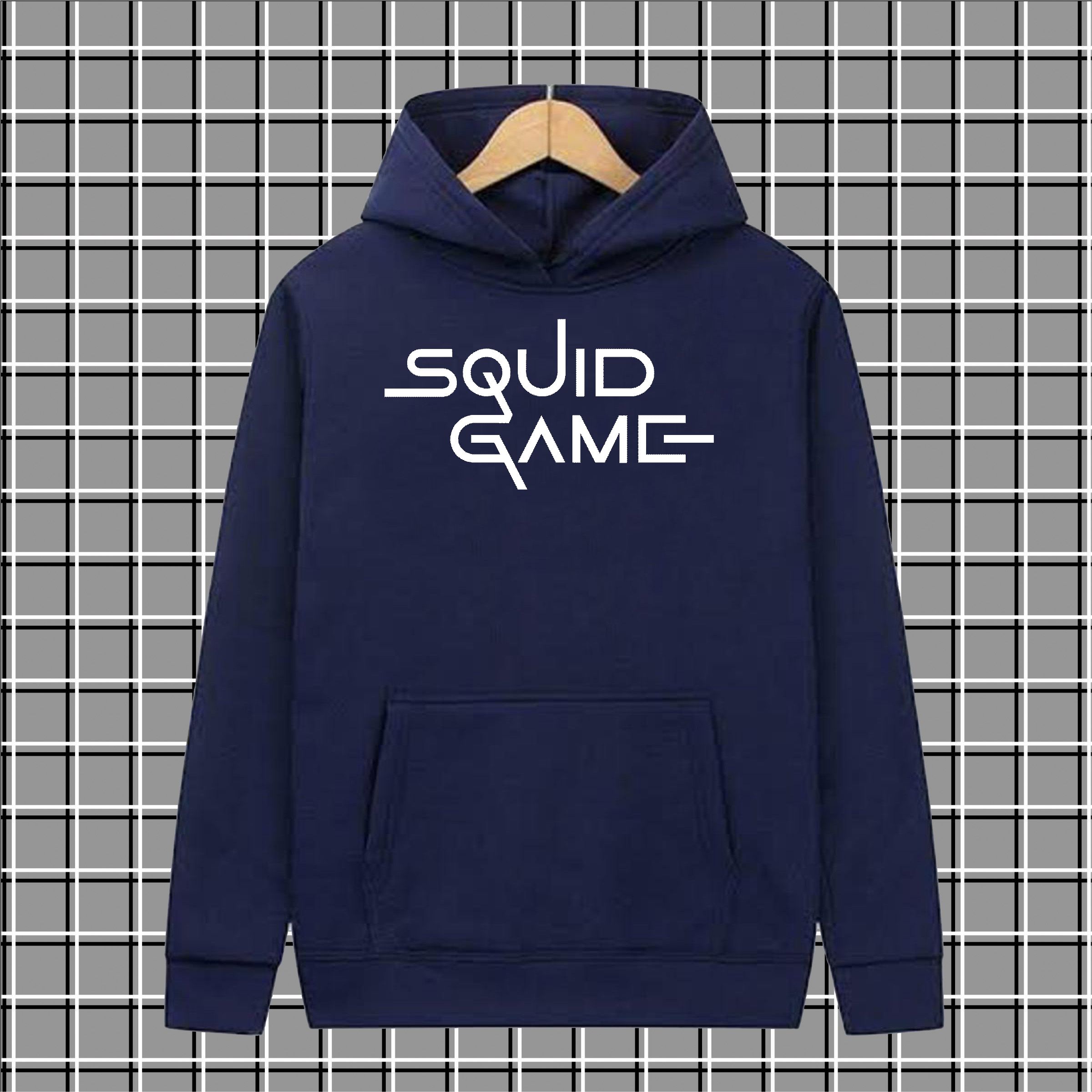 Squid game print High quality imported casual printed kangro hoodies for men pullover