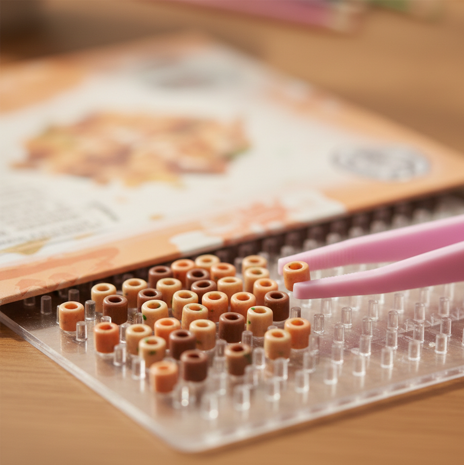 Cute Capybara Pixel Art Fuse Beads Kit DIY Perler Melting Beads Craft Set with Pegboard, Tweezers & Multicolor Beads Stress Relief Creative Puzzle Toy for Kids & Beginners | Buy2Enjoy