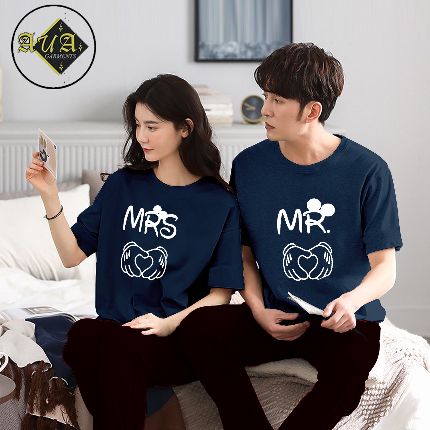 Couple Night Suit (Night Wear) One Suit For Men And One Suit For Women