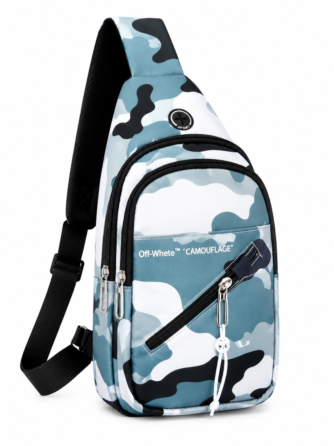 Premium Crossbody Sling Bag for Men & Women | Water-Resistant Chest Shoulder Bag | Multi Pocket Casual Travel Office College Everyday Carry | Adjustable Strap