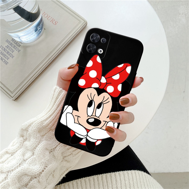 Funda para Oppo A98 5G Oficial de Disney Mickey y Minnie Beso