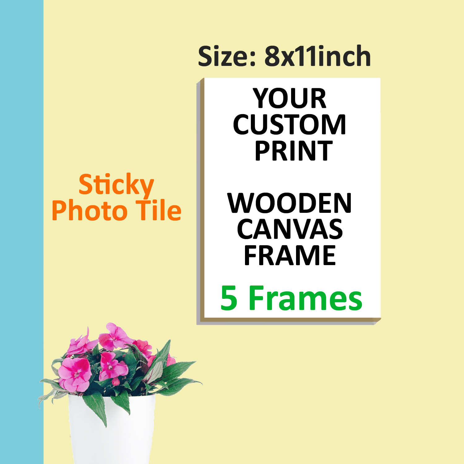 A4 size 8x11 inches Premium Print Quality Custom Design / Picture Wall ...