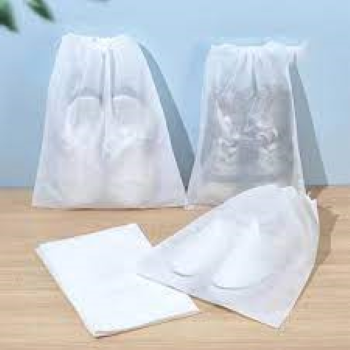 Travel Shoes Storage bag with clear window non-woven with PVC Bag