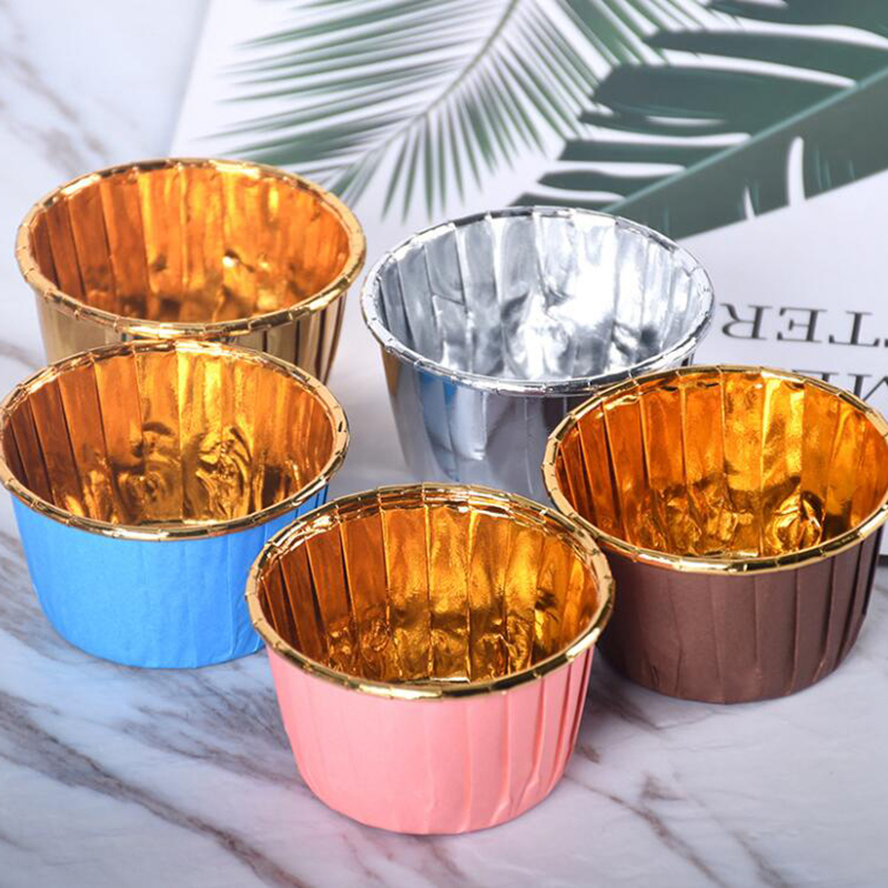 Gold hotsell cupcake liners