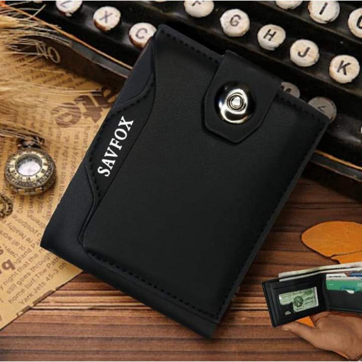 Savfox Pu Leather Outlet Pocket Card Holder Wallet For Men