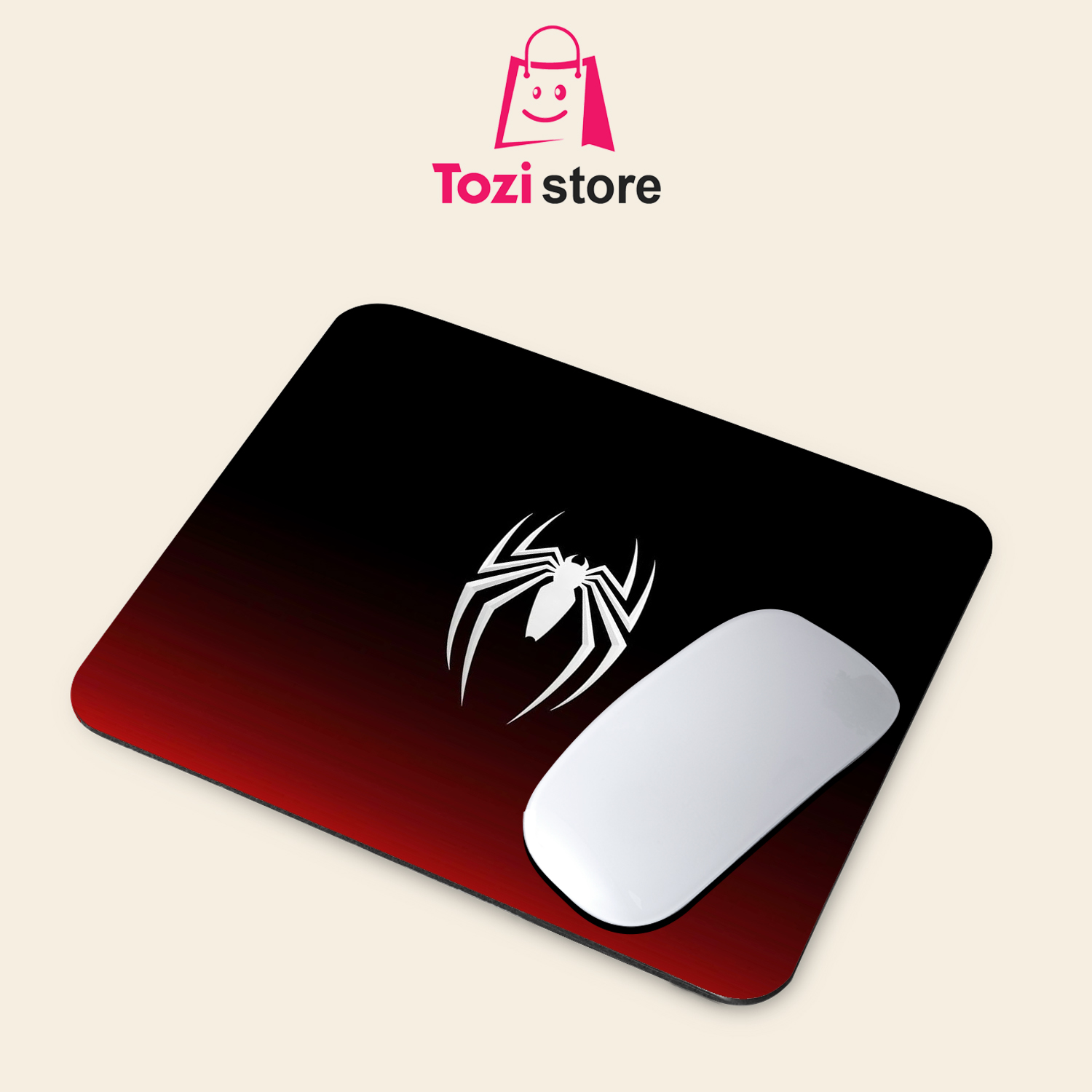 Gaming Mouse Pad Premium 8" x 6.5 Thick Non-Slip Rubber Base, Smooth Cloth Surface for Precision Control - Tozistore price in Pakistan