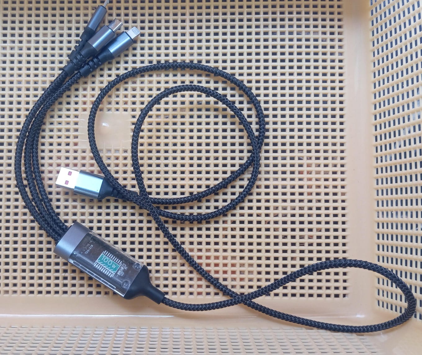 🔌 3 in 1 & 4 in 1 Charging Cable 0.2 | Multi USB Charging Cable | Fast Stable Charging Wire | Android Type-C Devices | Mobile & Power Bank Cable | Universal Charging Cable