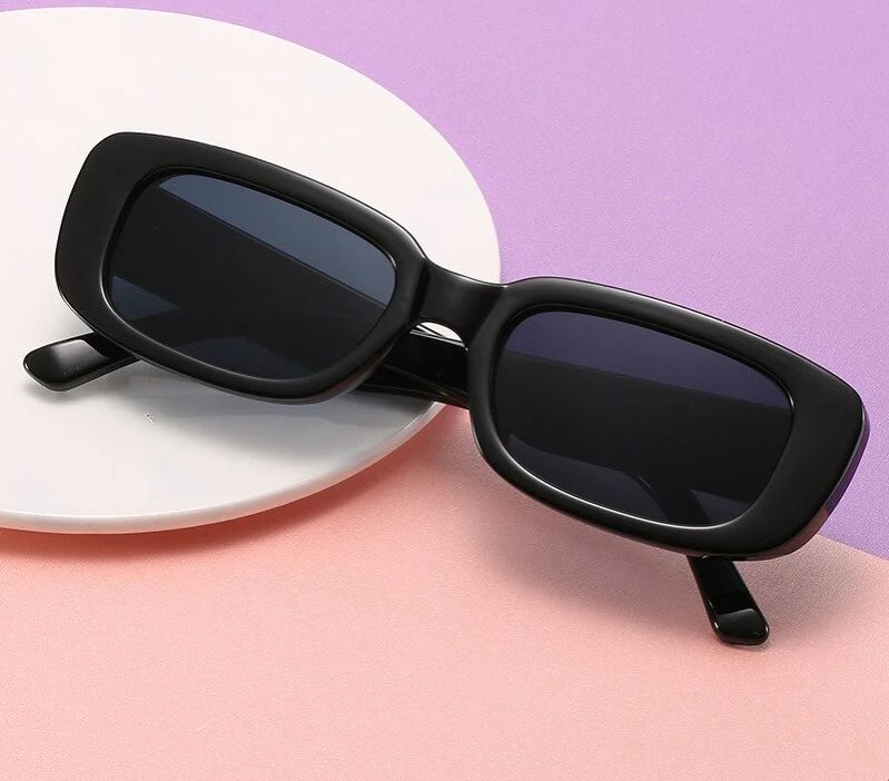 Women Classic Rectangle Retro Square Leopard Print Sunglasses / Men Fashion Rectangular Sun Glasses Sunglasses for Men and Women Vintage Square Glasses for Girls and Boys and Girls