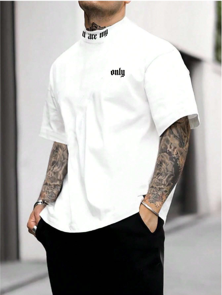 Men's Slogan Printed T-Shirt Latest T-Shirt